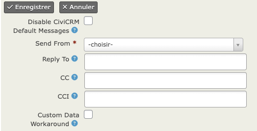 Mails messages cérémonies